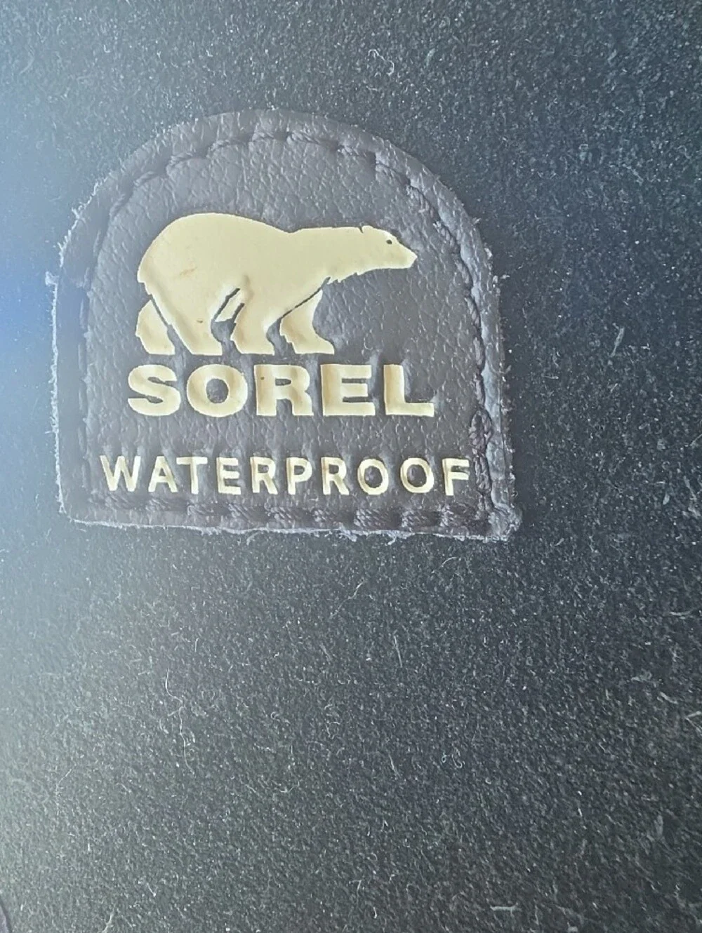 (8) Sorel Black Waterproof Lace-Up Winter Boots with Faux Fur Trim Suede Warm - Picture 3 of 10
